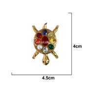 Navratna Tortoise Brass Idol Statue with Plate in India, US, UK, Australia, Europe