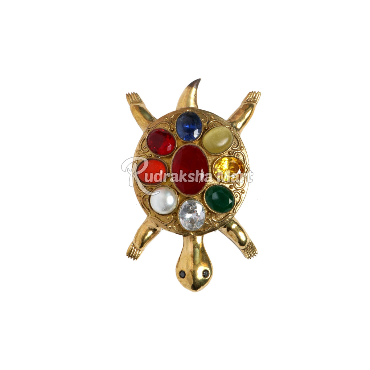 Navratna Tortoise Brass Idol Statue with Plate in India, US, UK, Australia, Europe
