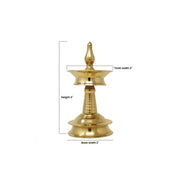 Nilavilakku- Kerala Brass Oil Lamp for Pooja at Home, Office or Gifting Purpose in India, US, UK, Australia, Europe