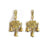 Metalcraft Brass Hanging Bell (OM + Swastik) in India, US, UK, Australia, Europe