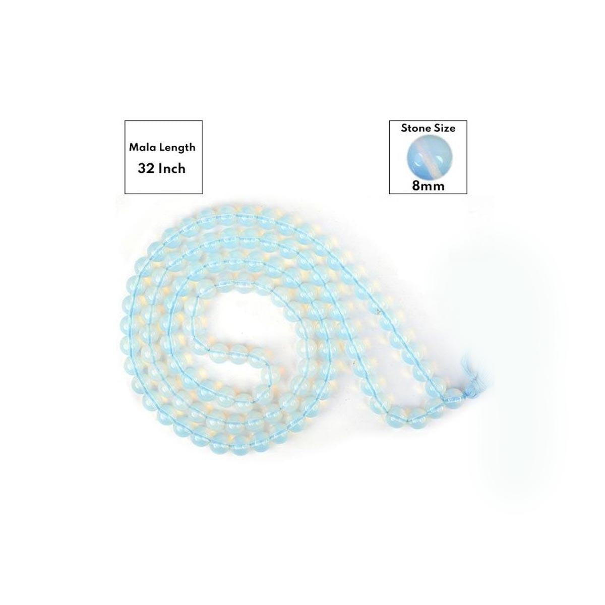Opalite Round Beads Mala in India, US, UK, Australia, Europe