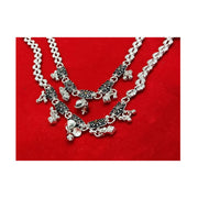 Pure 925 Silver Oxidized Anklet Pair in India, US, UK, Australia, Europe