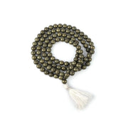 Pyrite Round Bead Mala in India, US, UK, Australia, Europe