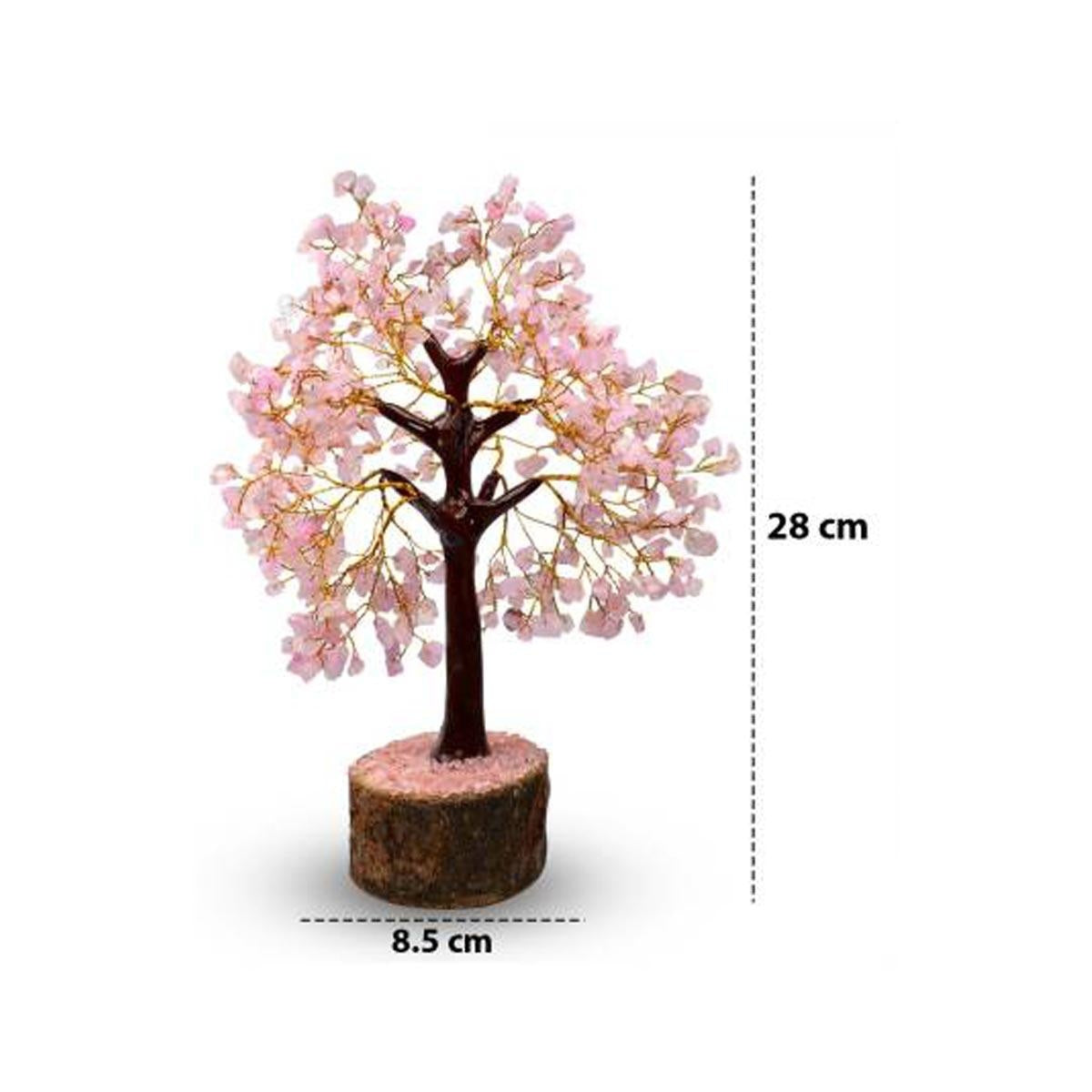 Natural Crystal Rose Quart Tree in India, US, UK, Australia, Europe