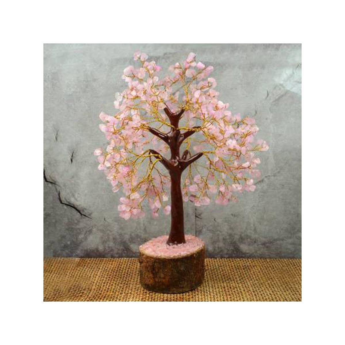 Natural Crystal Rose Quart Tree in India, US, UK, Australia, Europe