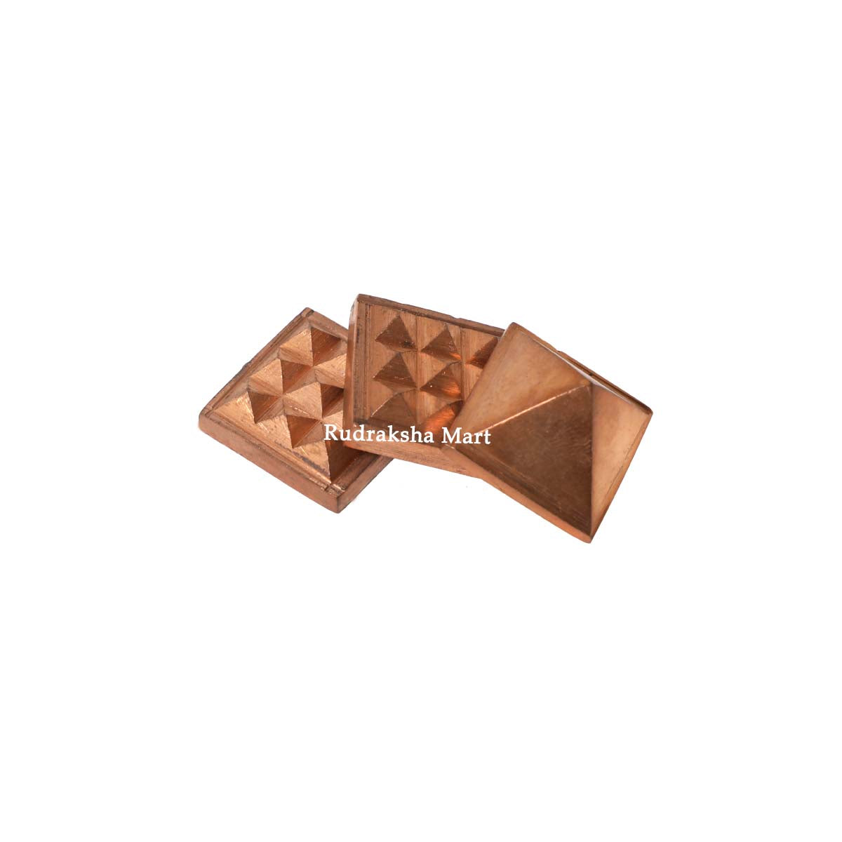 Copper Vastu Pyramid Set for Home Office Temple - 1 inch in India, US, UK, Australia, Europe