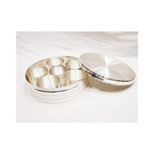 Pure Silver Pooja Box Contain - 6 Katori Pieces, Pooja Set or Gift Item in India, US, UK, Australia, Europe