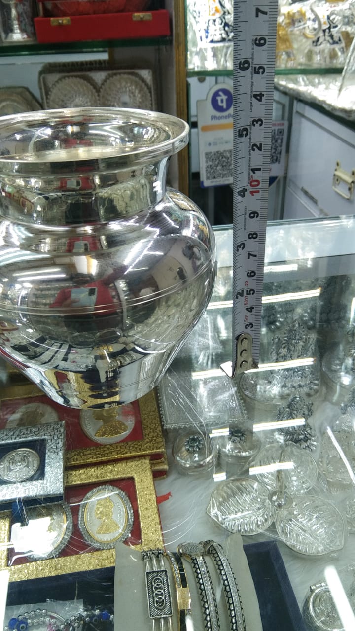 Silver Kalash for Pooja Mandir – Lota, Silver Kalasam for Gift and Temple Use in India, US, UK, Australia, Europe