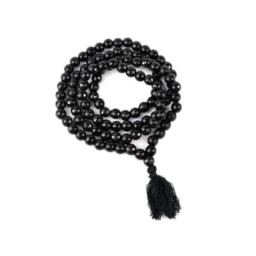 Black Onyx Round Beads Mala in India, US, UK, Australia, Europe