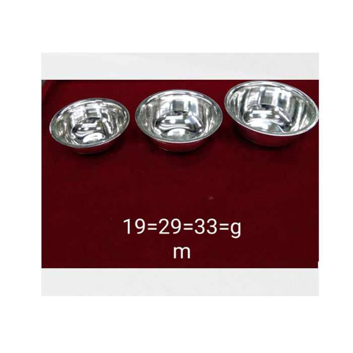 Silver bowl, silver vessel, silver baby utensils, silver puja article, gifting utensils from india in India, US, UK, Australia, Europe