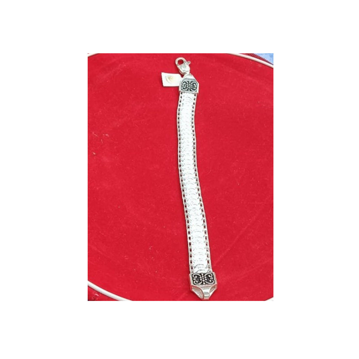 925 Sterling Silver Oxidised Bracelet for Men - 31 Gram in India, US, UK, Australia, Europe