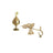 Combo Of 5 Face Brass Punch Mukhi Aarti Diya Jyoti Diya Oil Puja Lamp Puja Diya and Jali Akhand Jyoti Deep with Stand Brass in India, US, UK, Australia, Europe