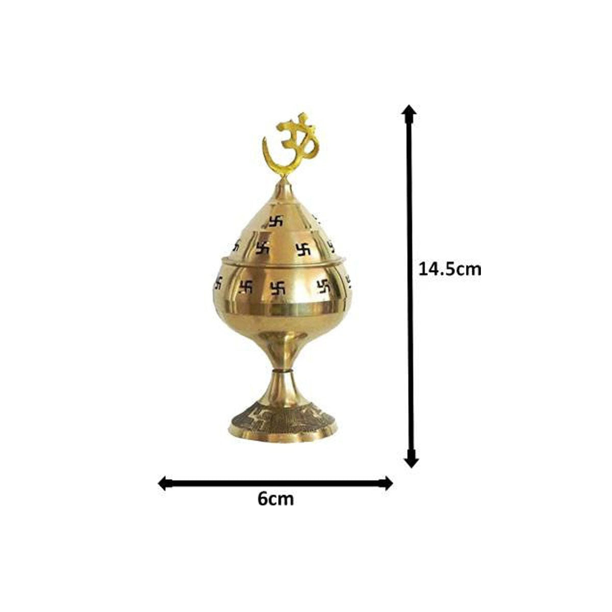 Combo Of 5 Face Brass Punch Mukhi Aarti Diya Jyoti Diya Oil Puja Lamp Puja Diya and Jali Akhand Jyoti Deep with Stand Brass in India, US, UK, Australia, Europe