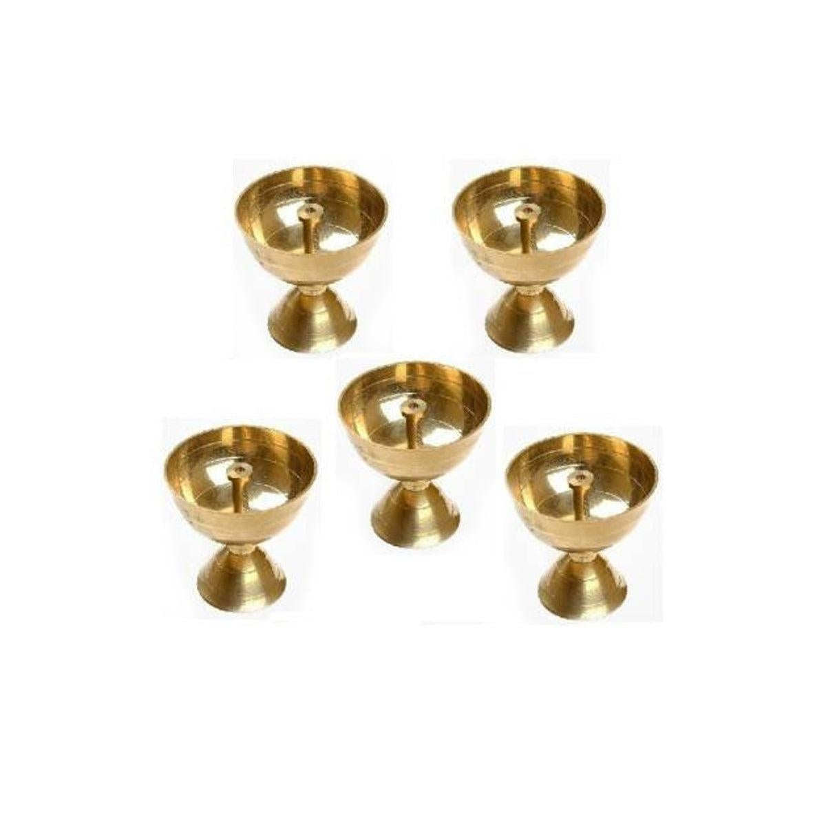 Akhand Jyoti Brass Table Diya Set in India, US, UK, Australia, Europe