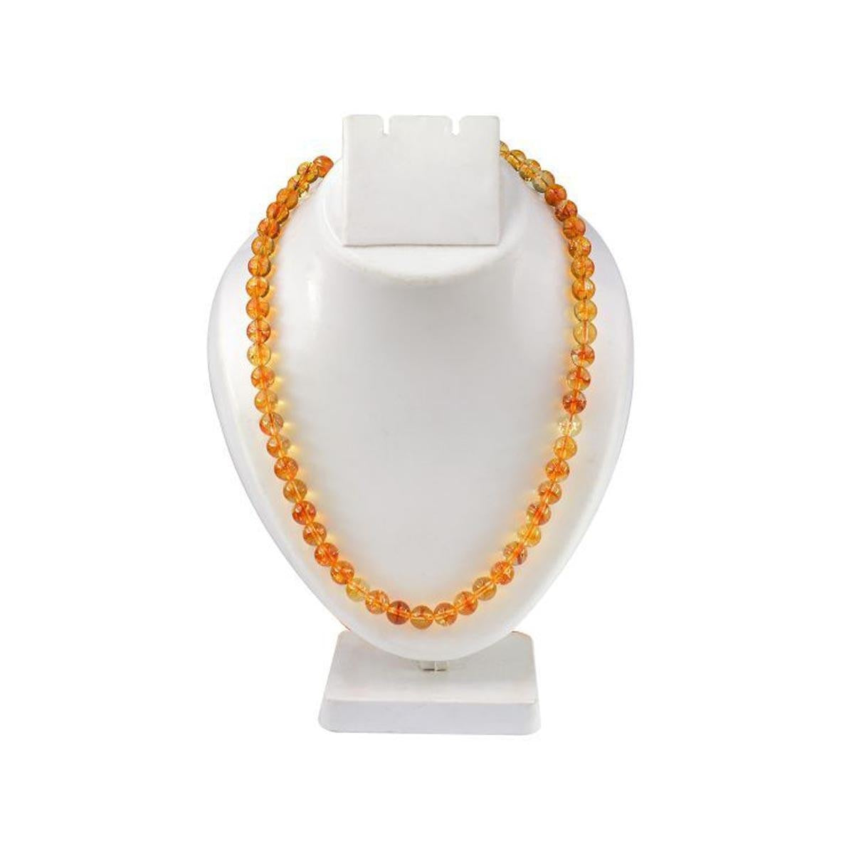 Citrine Round Beads Mala in India, US, UK, Australia, Europe