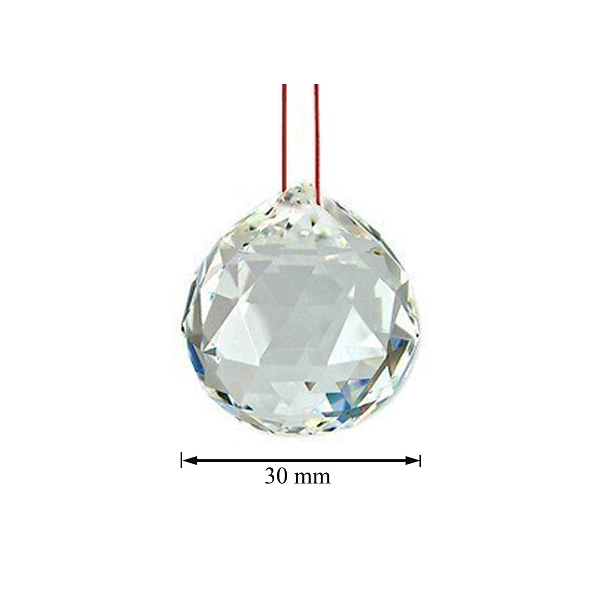 Fengshui Clear Crystal Hanging Ball for Good Luck & Prosperity in India, US, UK, Australia, Europe