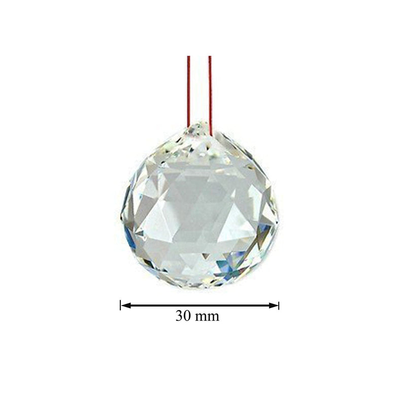Fengshui Clear Crystal Hanging Ball for Good Luck & Prosperity in India, US, UK, Australia, Europe