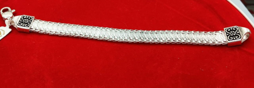 925 Sterling Silver Oxidised Bracelet for Men - 31 Gram in India, US, UK, Australia, Europe