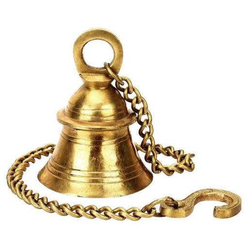 Wall Hanging Bells in Brass for Home Mandir Temple Living Room Decoration in India, US, UK, Australia, Europe