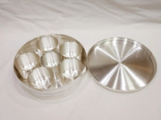 Pure Silver Pooja Box Contain - 6 Katori Pieces, Pooja Set or Gift Item in India, US, UK, Australia, Europe