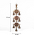Om Shubh Labh Brass Wall Hanging Bells Decorative Showpiece - 31 cm, Vastu Bell for Home Door in India, US, UK, Australia, Europe