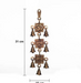 Om Shubh Labh Brass Wall Hanging Bells Decorative Showpiece - 31 cm, Vastu Bell for Home Door in India, US, UK, Australia, Europe