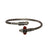 Om Trishul Damroo Mahadev Silver Plated Rudraksha Kada in India, US, UK, Australia, Europe