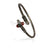 Om Trishul Damroo Mahadev Silver Plated Rudraksha Kada in India, US, UK, Australia, Europe