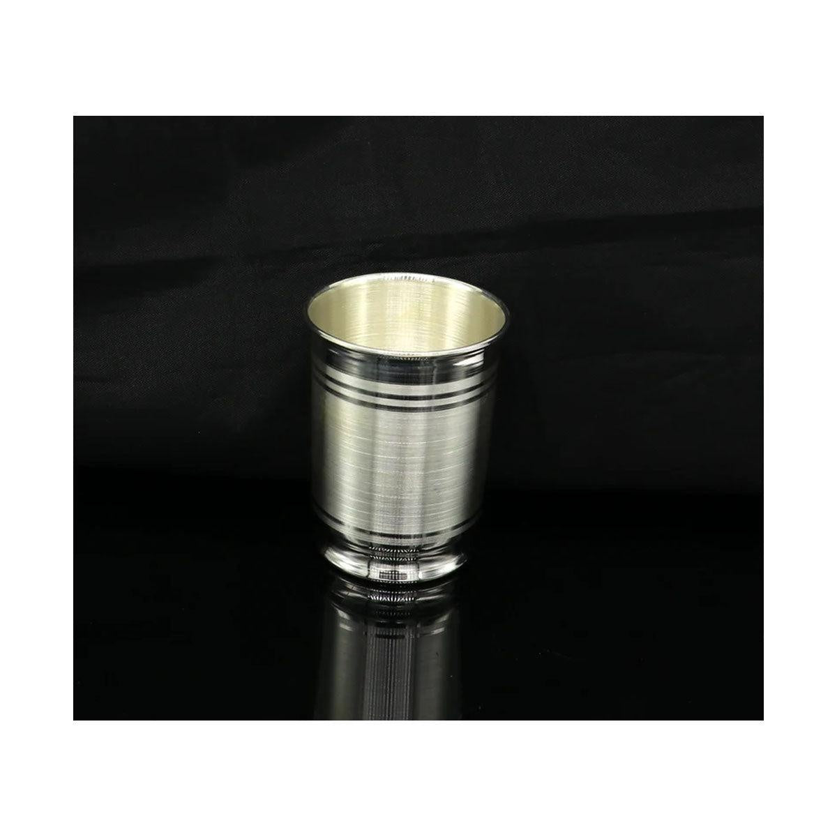 999 Fine Silver Vessel for water/milk Glass tumbler, silver flask, baby kids silver utensils stay healthy in India, US, UK, Australia, Europe