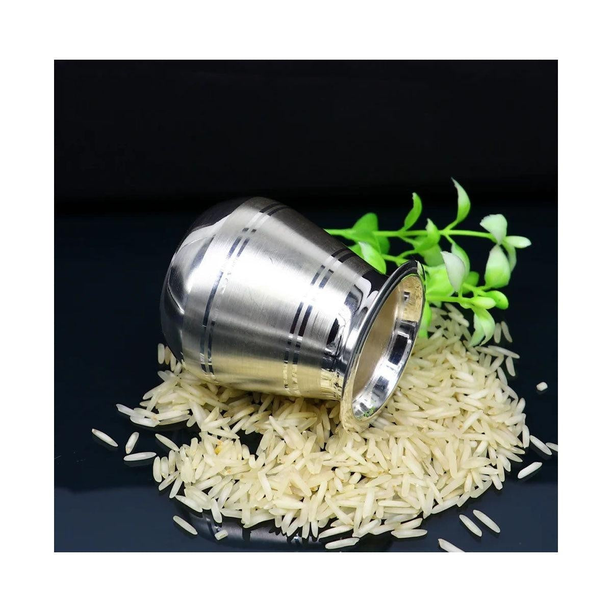 999 pure silver handmade elegant Kalash for puja in India, US, UK, Australia, Europe