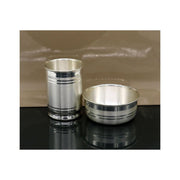 999 fine silver handmade small baby bowl and water glass set, silver tumbler, flask, stay baby/kids healthy, silver vessels utensils in India, US, UK, Australia, Europe