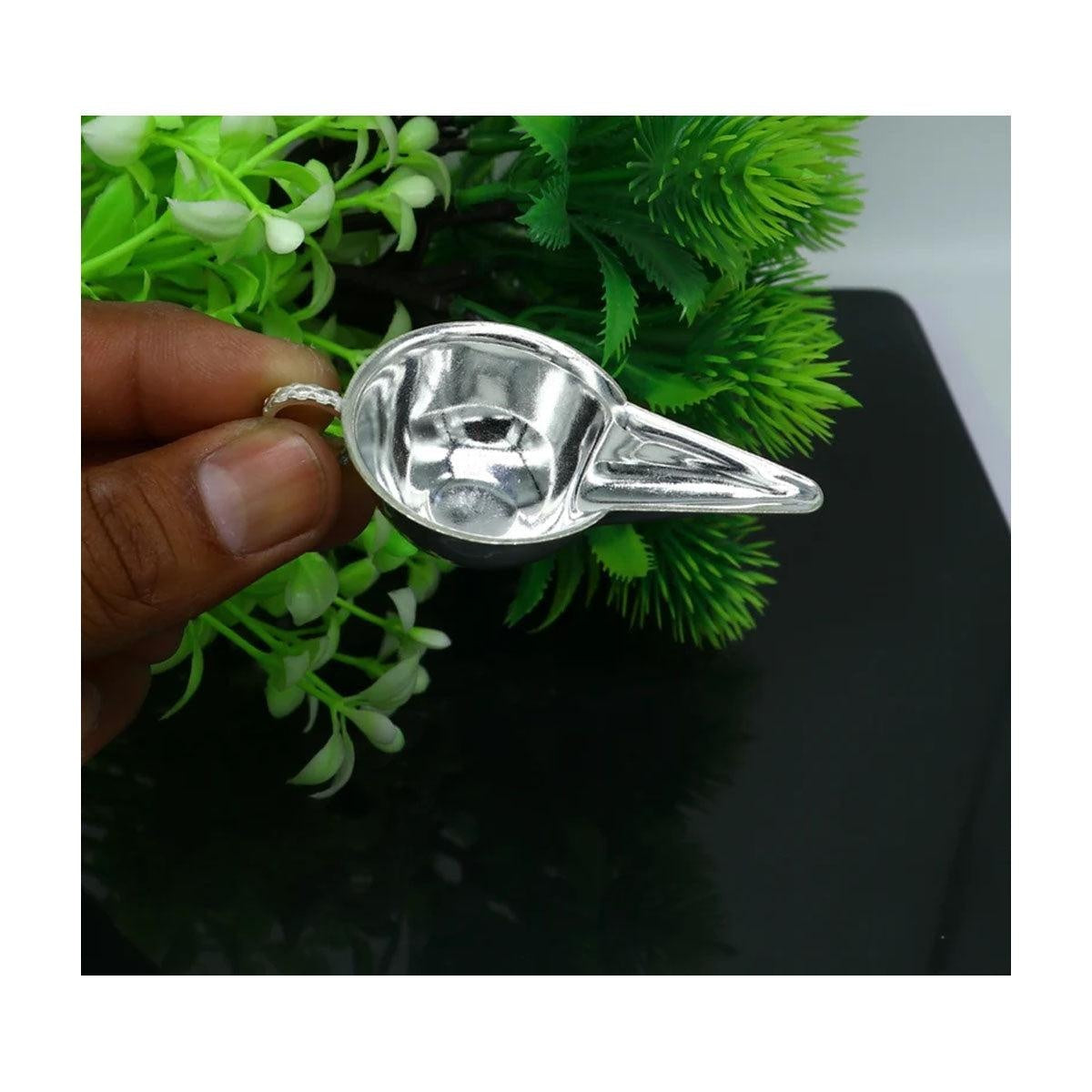 Silver handmade new born baby feeder, water milk silver feeder, silver baby food set baby kids utensils for stay healthy in India, US, UK, Australia, Europe