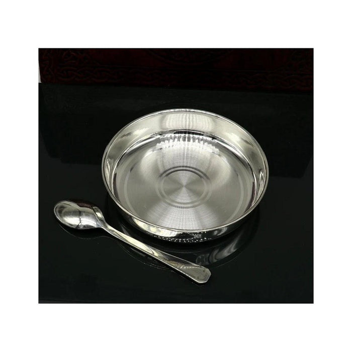 999 fine solid silver Tray or plate, silver vessel, silver baby utensils set, silver puja article, gifting utensils in India, US, UK, Australia, Europe