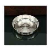 999 fine solid silver Tray or plate, silver vessel, silver baby utensils set, silver puja article, gifting utensils in India, US, UK, Australia, Europe
