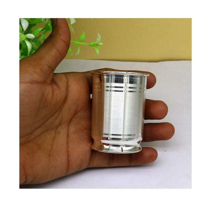 999 Fine Silver Vessel for water/milk Glass tumbler, silver flask, baby kids silver utensils stay healthy in India, US, UK, Australia, Europe