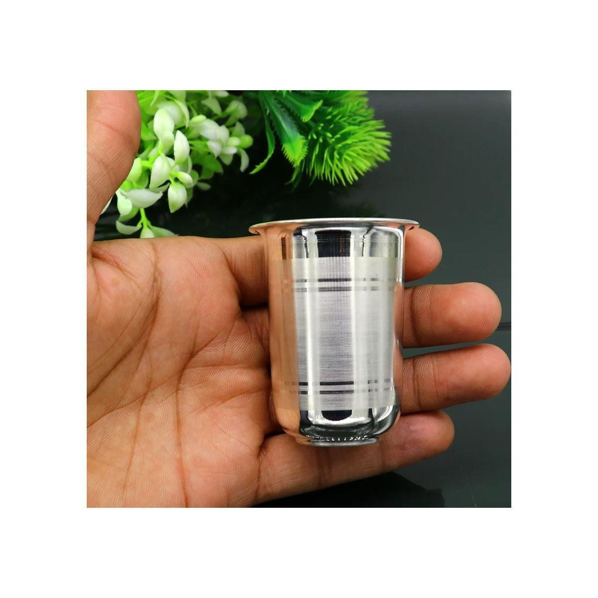 Silver baby glass set, water/milk Glass tumbler, best gifting silver vodka glass, wine glass set, baby feeding utensils in India, US, UK, Australia, Europe