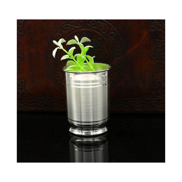 999 Fine Silver Vessel for water/milk Glass tumbler, silver flask, baby kids silver utensils stay healthy in India, US, UK, Australia, Europe