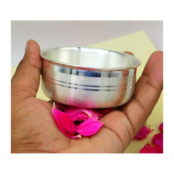 999 pure sterling silver handmade solid silver bowl, silver has antibacterial properties, keep stay healthy Option 3 in India, US, UK, Australia, Europe