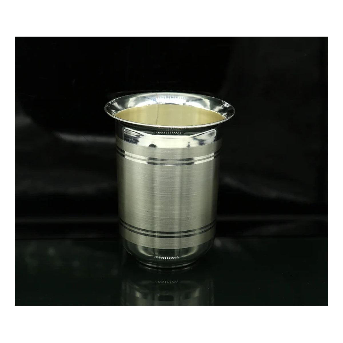 925 sterling silver handmade design water or milk glass cup for baby food, best gifting idea, silver utensils in India, US, UK, Australia, Europe