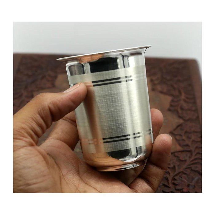 925 sterling silver handmade design water or milk glass cup for baby food, best gifting idea, silver utensils in India, US, UK, Australia, Europe