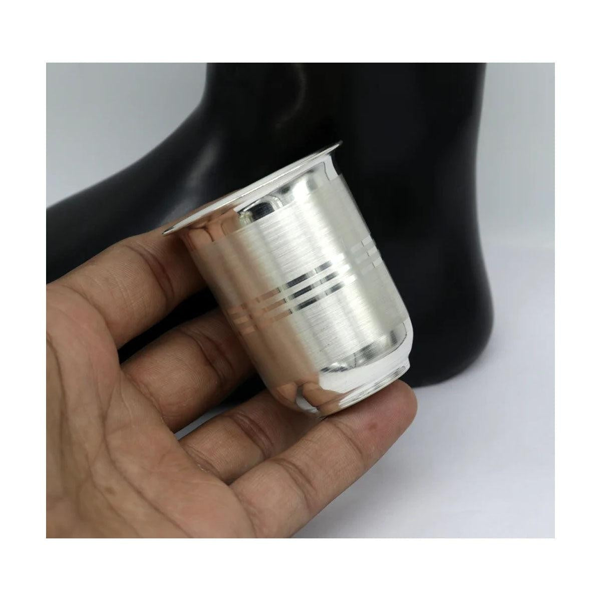 925 sterling silver handmade design water or milk glass cup for baby food, best gifting idea silver utensils in India, US, UK, Australia, Europe