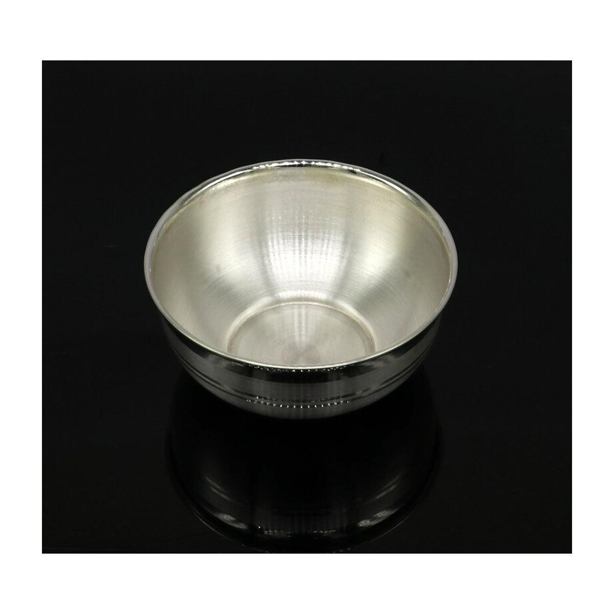 925 sterling solid silver handmade bowl baby gift, pure silver vessel, silver utensils, silver puja article, puja utensils bowl in India, US, UK, Australia, Europe