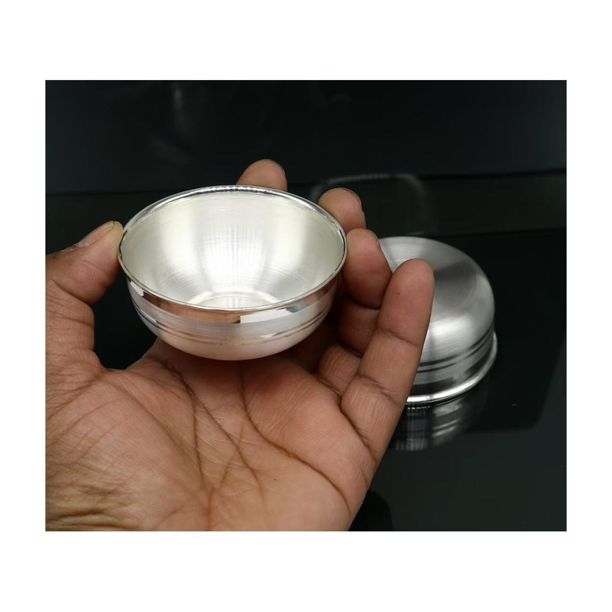 925 sterling solid silver handmade bowl baby gift, pure silver vessel, silver utensils, silver puja article, puja utensils bowl in India, US, UK, Australia, Europe