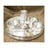999 Pure Silver Dinner Set / Thali Set - Ashapura Pattern for Home Use or Gifting Silver Dinner Set in India, US, UK, Australia, Europe