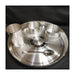 11" Size Set Weight - 880 grams 999 Pure Silver Dinner Set / Thali Set - Ashapura Pattern for Home Use or Gifting Silver Dinner Set in India, US, UK, Australia, Europe