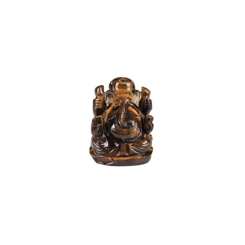 Tiger Eye Gemstones Ganesh God Statue in India, US, UK, Australia, Europe