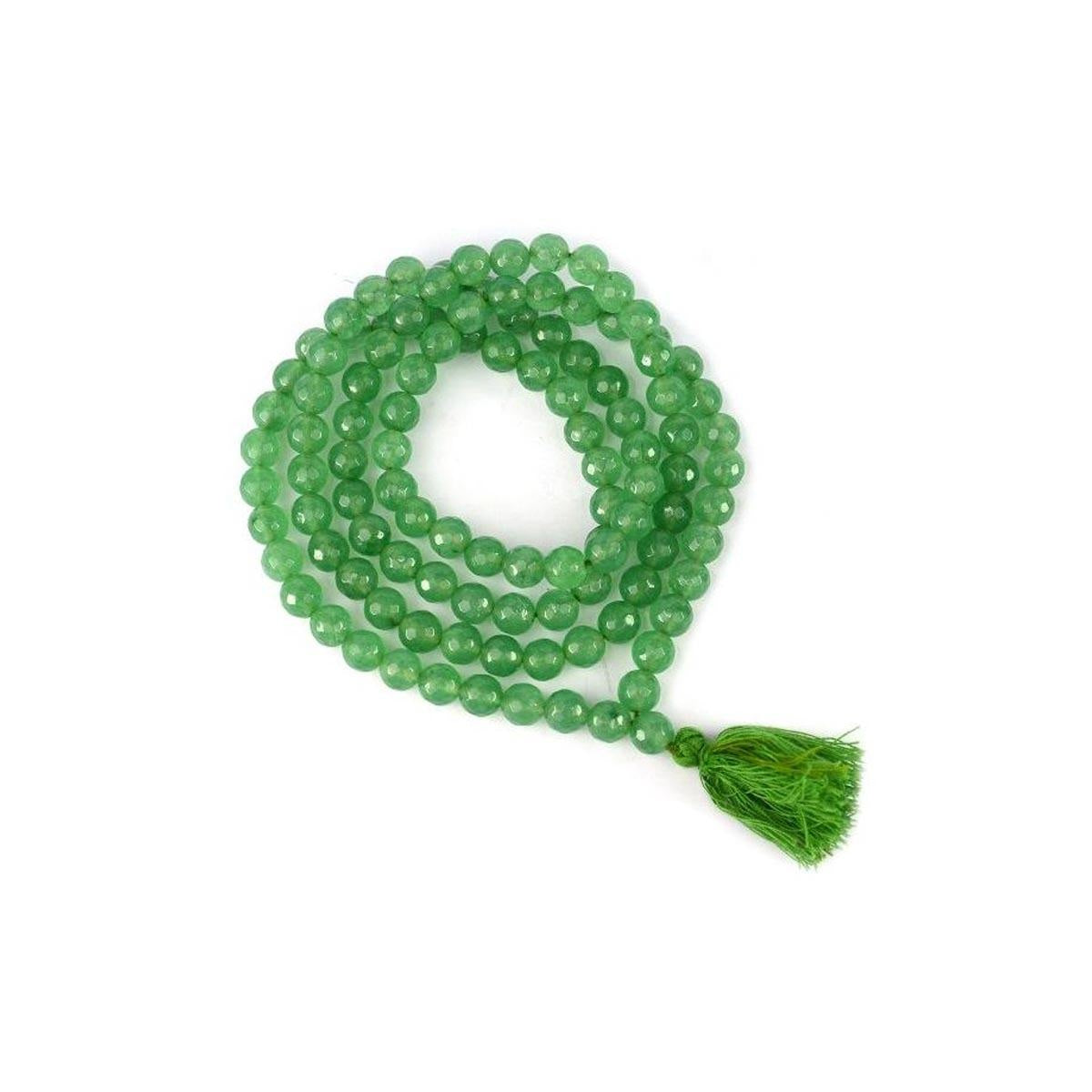 Green Jade Round Beads Mala in India, US, UK, Australia, Europe