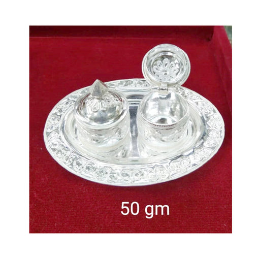 Small Size Pure Silver KumKum(Sindoor) Dibbi for Gifting, Personal Use and Pooja Usage in India, US, UK, Australia, Europe
