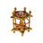 Panchmukhi Hanuman Yantra Pooja Chowki in Brass in India, US, UK, Australia, Europe