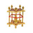 Panchmukhi Hanuman Yantra Pooja Chowki in Brass in India, US, UK, Australia, Europe